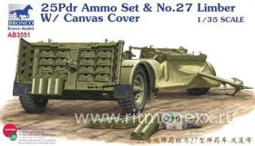 25pdr Ammo set & No.27 Limber w/ Canvas Cover