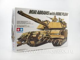 Американский танк М1А1 Abrams w/MINE Plow и 2 фигурами