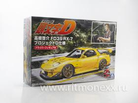 Автомобиль Mazda RX-7 Takahashi Keisuke FD3S (Project-D Ver.) with Figure