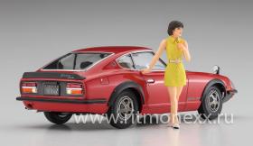 Автомобиль с фигуркой девушки NISSAN FAIRLADY 240ZG w/70’s GIRL’S FIGURE (Limited Edition)