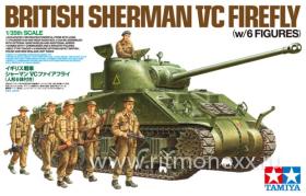 Британский танк Sherman VC Firefly (6 фигур, фототравление)