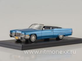 Cadillac De Ville Convertible, metallic-light blue 1970