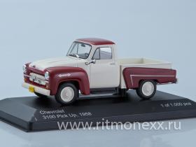 Chevrolet 3100, white/durk red 1958