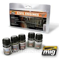 CIVIL ENGINES WEATHERING SET (гражданские двигатели)