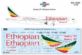 Декаль Boeing 787 Ethiopian