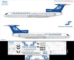 Декаль для Ту-154М Пермские Авиалинии