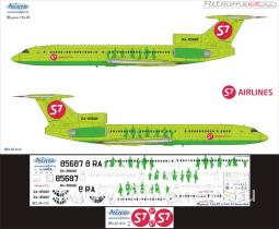 Декаль для Ту-154М  S7 Airlines (RA-85687, RA-85688)