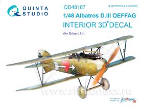 Декаль интерьера кабины Albatros D.III OEFFAG (для модели Eduard)