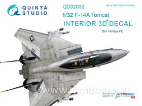 Декаль интерьера кабины F-14A "Tomcat" (для модели Tamiya)