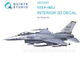 Декаль интерьера кабины F-16CJ (Tamiya)