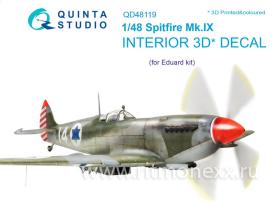 Декаль интерьера кабины Spitfire Mk.IX (для модели Eduard)
