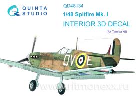 Декаль интерьера Spitfire Mk.I (Tamiya)