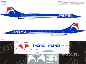 Декаль на самолет Concorde (PEPSI)