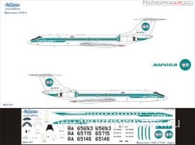 Декаль на самолет Ту-134A-3 Алроса