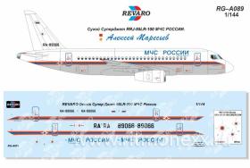 Декаль Сухой Суперджет RRJ–95LR–100 МЧС России (EMERCOM)