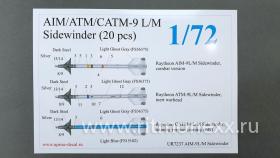 Декали для AIM/ATM/CATM-9 L/M Sidewinder (10 pcs)