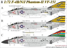 Декали для F-4J Phantom-II VF-151