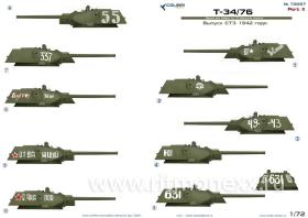 Декали для Т-34/76 factory STZ mod. 1942 (Part II)