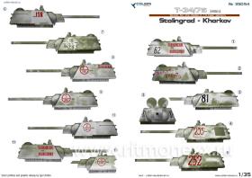 Декали для Т-34/76 mod 1942  Stalingrad-Kharkov