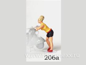 Девушка в мини-юбке (код 206a)