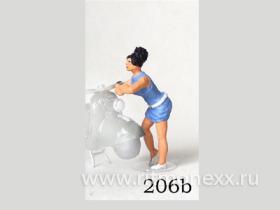 Девушка в мини-юбке (код 206b)