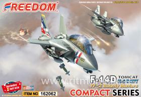 "F-14D  TOMCAT  VF-2  Bounty Hunters (2 IN 1 :can be option F-14A or B~D type &  weapons)   Include 1 All Kits"