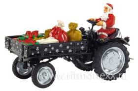 Fendt equipment carrier with St.Claus and gifts