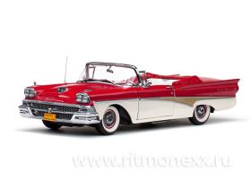 Ford Fairlane Open Convertible, Torch Red/White 1958