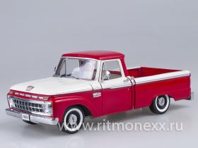 FORD PICK-UP F100 CUSTOM CAB, Red & White 1965