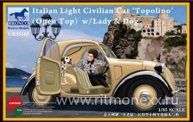 Italian Light Civilian Car (Open Top) w/Lady & Dog