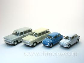 Комплект №2: ГАЗ-22 бежевый, ГАЗ-22 серый, ЗАЗ-965Э синий, ЗАЗ-965Э белый