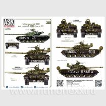 Комплект декалей для танков Т-80Б, БВ в зоне СВО (часть 1)