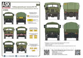 Комплект декалей для военной техники ВС РФ (таблички, тактические обозначения подразделений