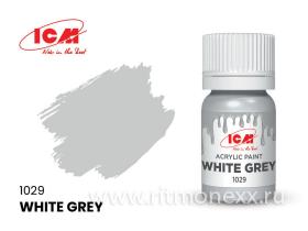 Краска для творчества, 12 мл, цвет Бело-серый(White Grey)