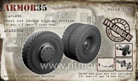 КрАЗ-256 Набор колес ИД-304 (10 штук+запаска+балка)