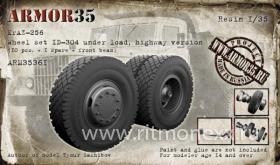 КрАЗ-256 Набор колес ИД-304 под нагрузкой (10 штук+запаска+балка)