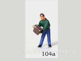 Мужчина с чемоданом (код 104a)