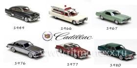 Набор Cadillac с 1949 по 1980 г. от Neo Scale Models