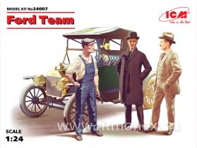 Набор "Ford Team": автомобиль Model T 1913 Roadster + 3 фигуры