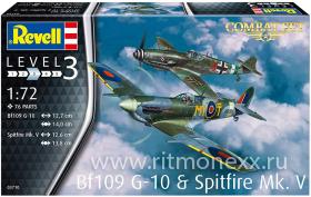 Набор: Истребитель Bf109G-10 и Спитфайр Mk.V