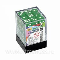 Набор зеленых игровых кубиков «36D6»