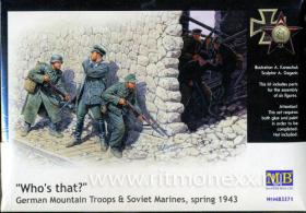 Немецкие войска и советские морские пехотинцы, весна 1943
