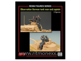 Observation German tank man and captain(2 resin)