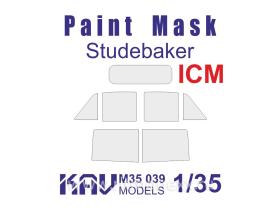 Окрасочная маска на остекление Studebaker (ICM, Моделист)
