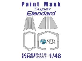 Окрасочная маска на остекление Super Etendard (Kitty Hawk)