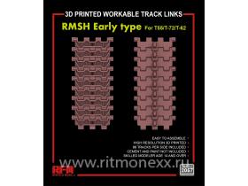RMSH Early type workable track links for T55/T-72/T-62 (3D printed)