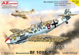Сборная модель самолета Bf 109E-7Trop „Over Africa“