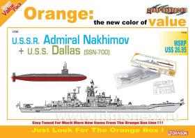 Советский крейсер "Адмирал Нахимов"+ Подводная лодка Dallas SSN-700