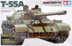Танк Т-55А с металлическим стволом и фототравлением фирмы Aber