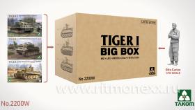 TIGER I BIG BOX MID+LATE+MID/Otto Carius+ 1/16 Otto Carius (Limited edition)